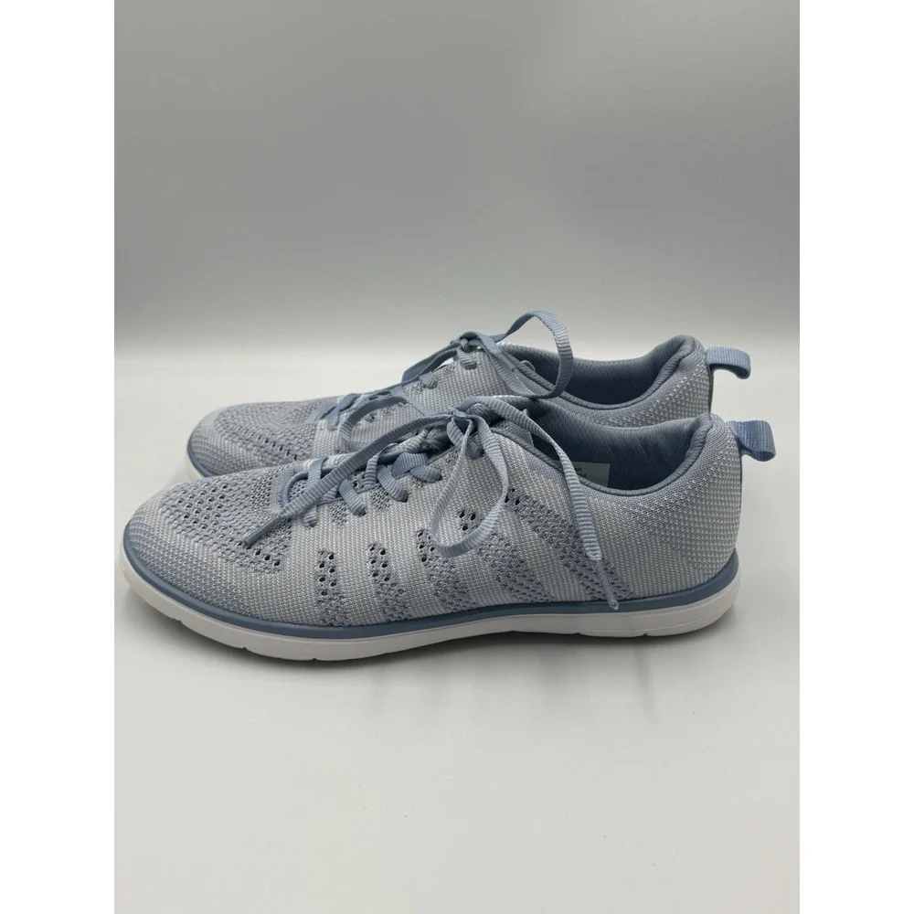 Melanie Knit Sneakers Womens 8.5 Blue Lightweight Lace Up Comfort‎ Walking Shoes